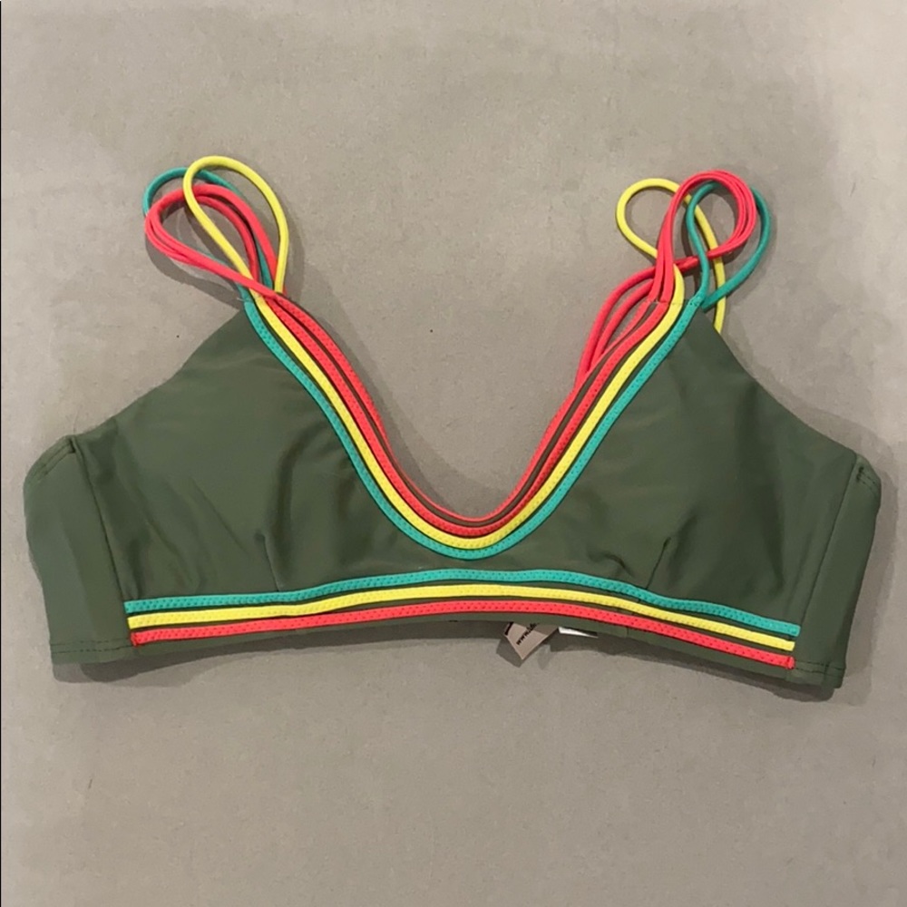 Luli Fama Green bikini top